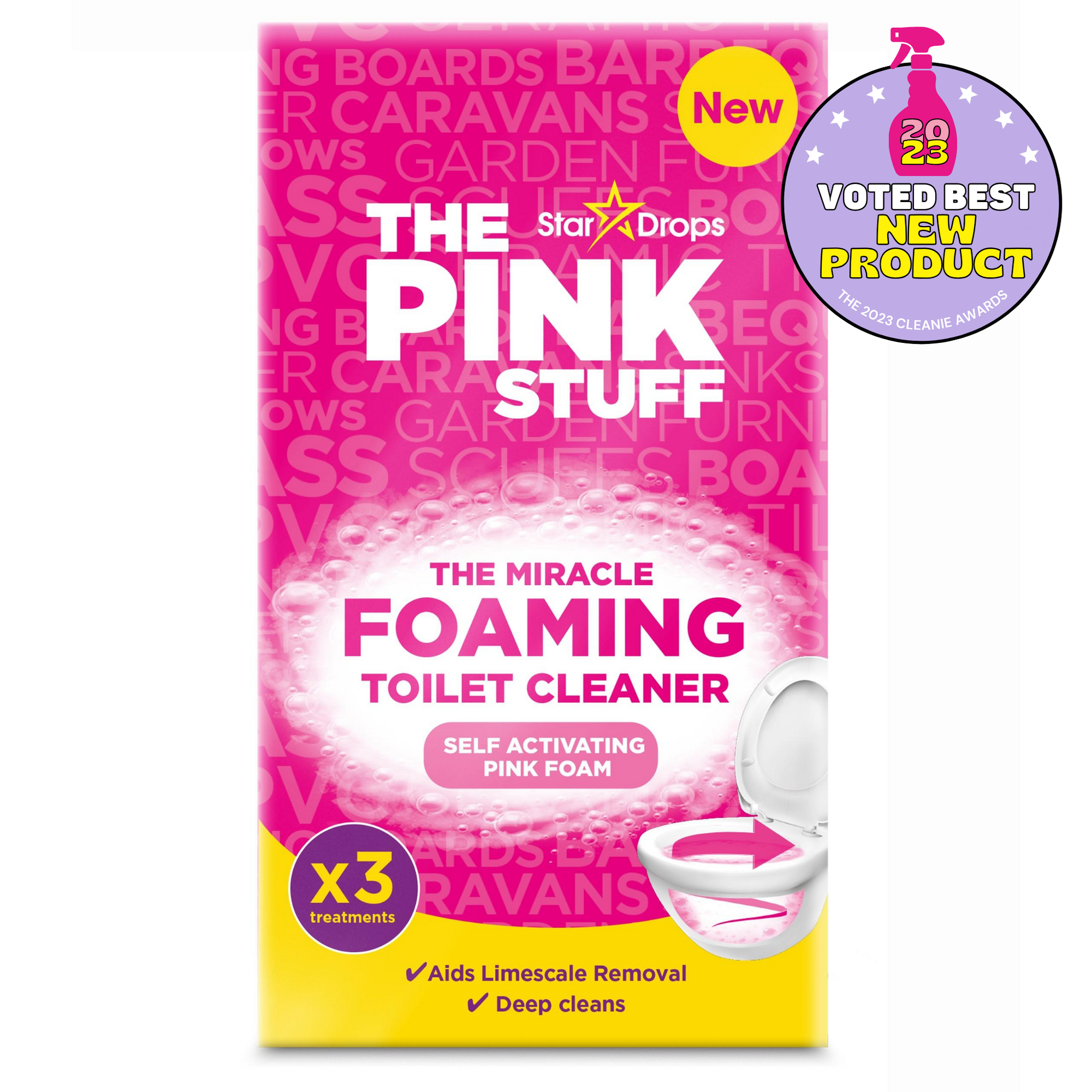 The Pink Stuff - The Miracle Foaming Toilet Cleaner (3 Pack)