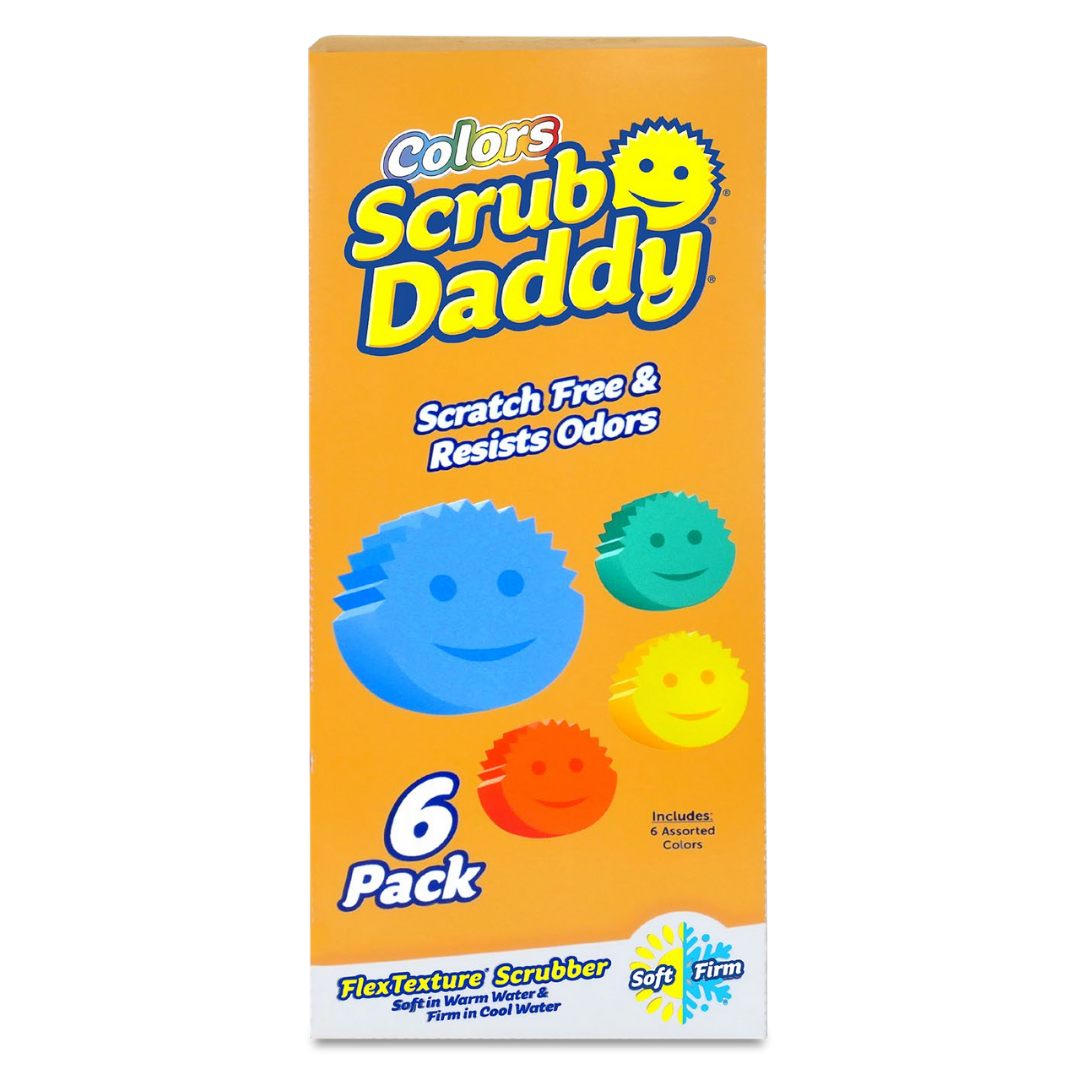 Scrub Daddy Sponge Set Color Variety Pack - Scratch-Free