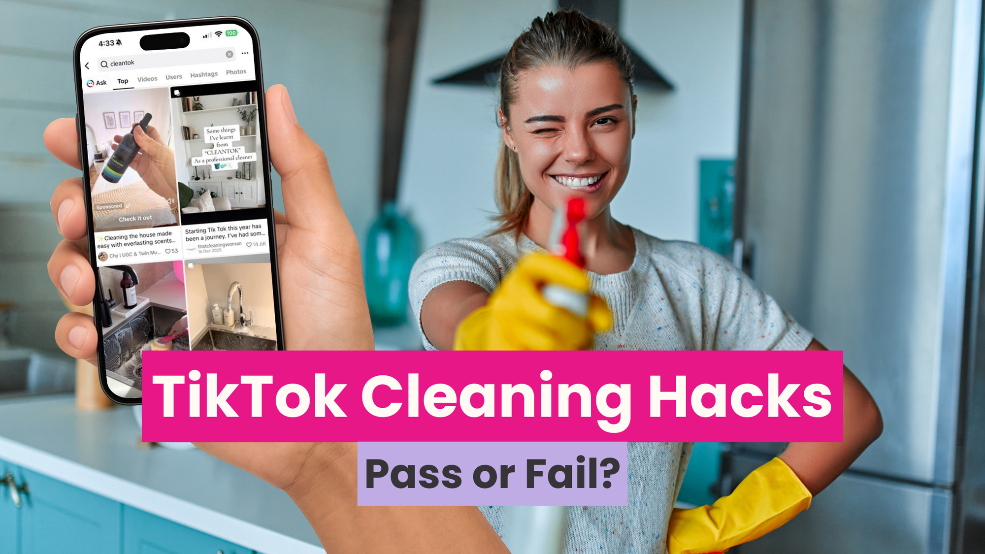 TikTok Cleaning Hacks Tested: PASS or FAIL? Real #CleanTok Results