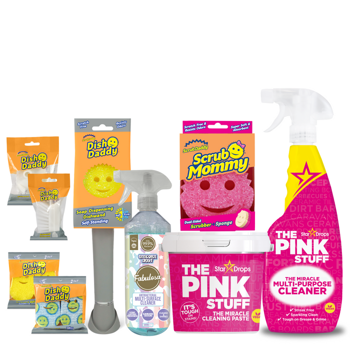 The Pink Stuff Miracle Scrubber Kit - Elektrische Reinigungsbürste, 4 Aufsätze The Pink Stuff Miracle Scrubber Kit - Elektrische Reinigungsbürste, 4 Aufsätze