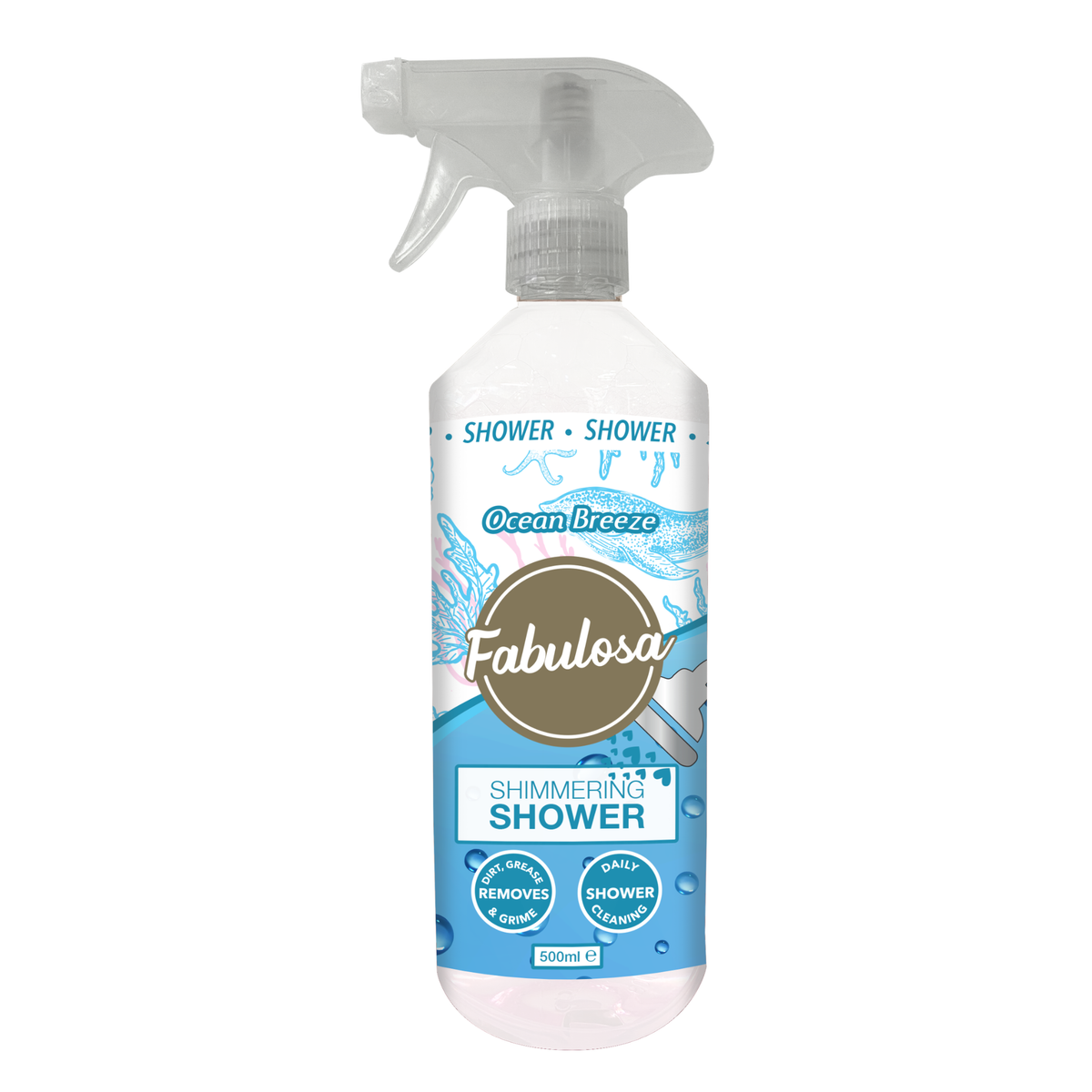 Fabulosa Shimmering Shower Spray - Ocean Breeze  (500ml)