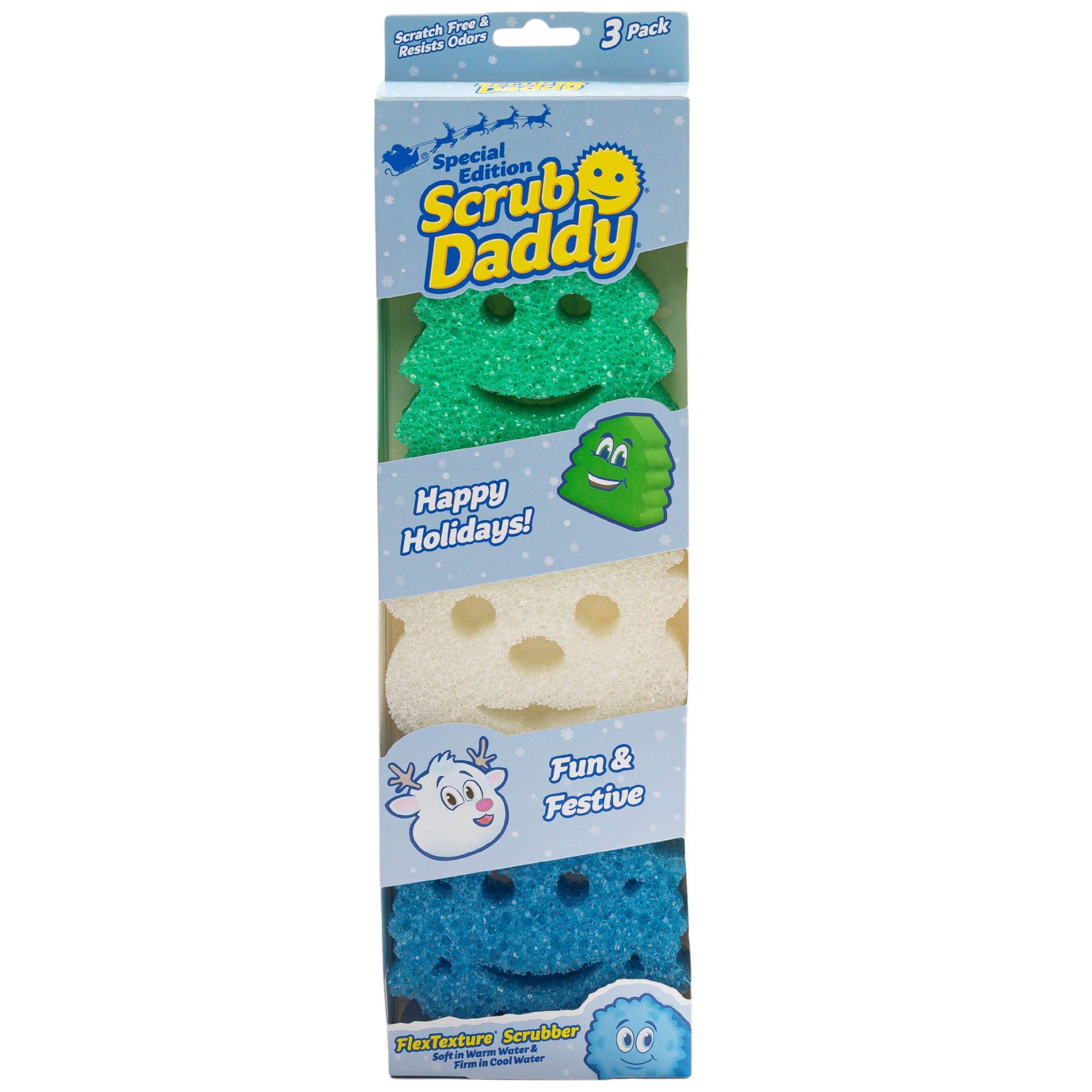 Scrub Daddy Christmas Shapes (3 Pack)