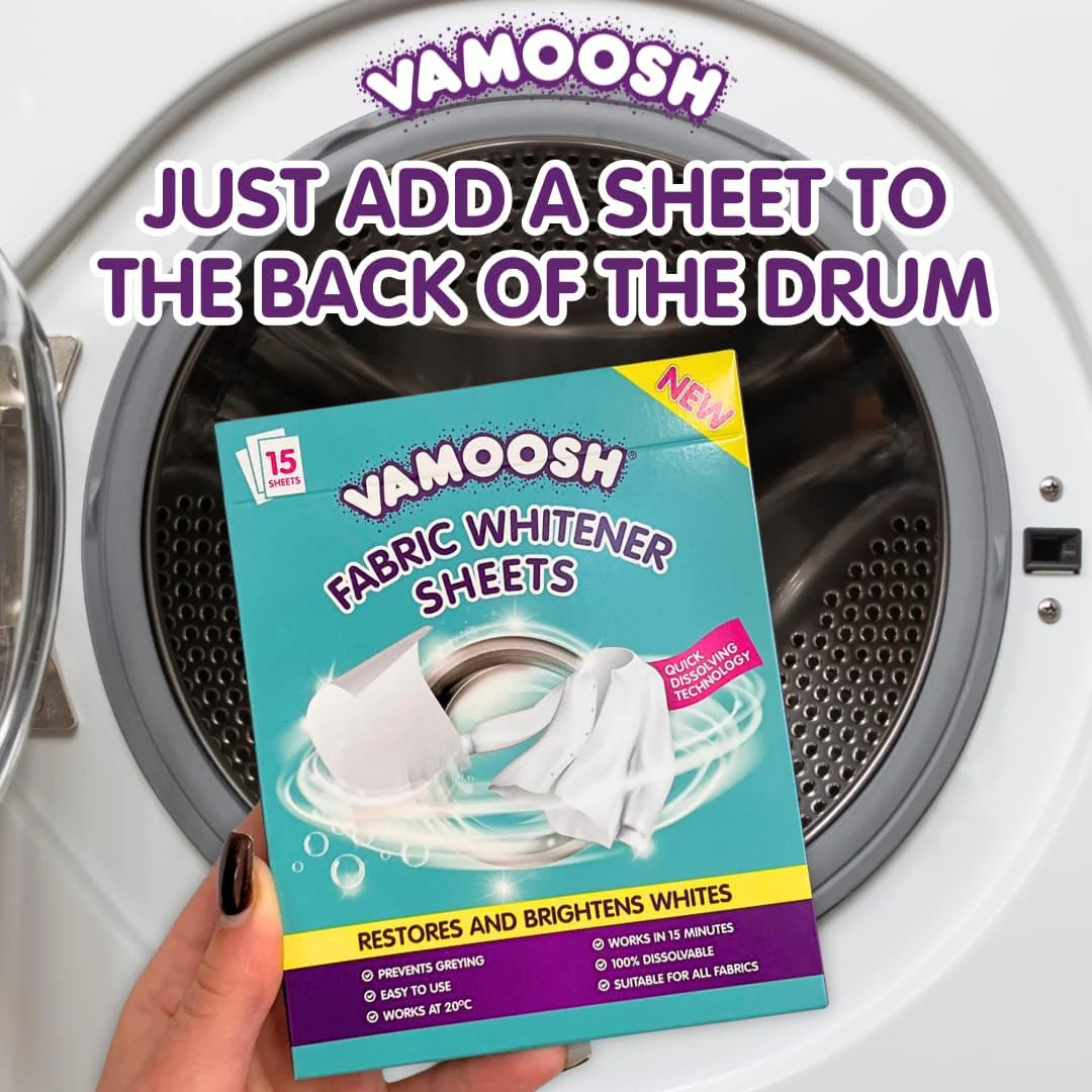 Vamoosh Fabric Whitener Sheets (15 Pack)