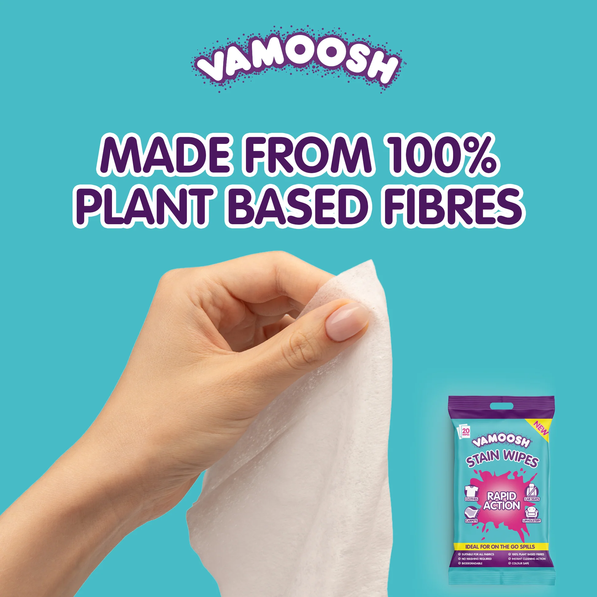 Vamoosh Stain Wipes (20 Pack)