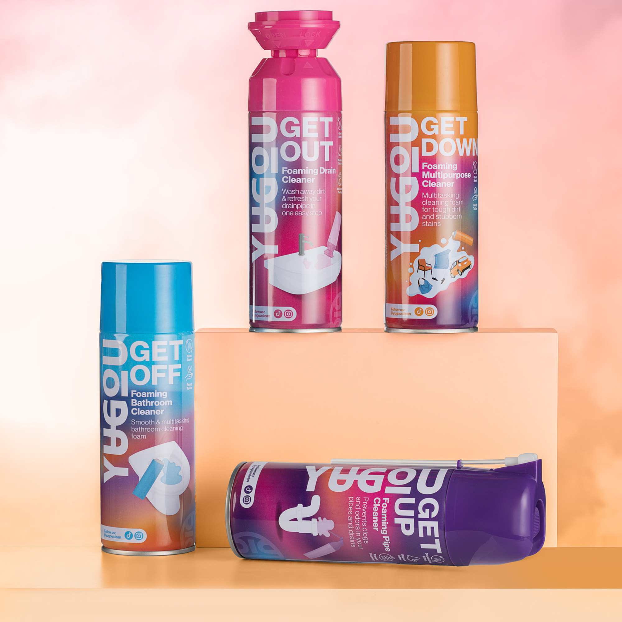 Yugou Foam Cleaners Bundle (4 Pack)