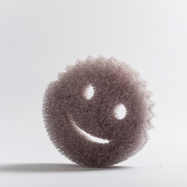 Scrub Daddy Smiling Scrubber, Grey - Scratch-Free Multipurpose